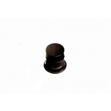 KNOP ORKNEY | MESSING Ø31MM DONKER BRONS INCLUSIEF. RONDE ONDERPLAAT